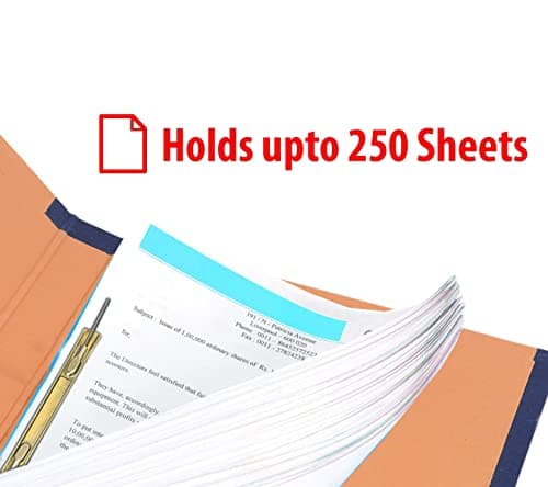 SNDIA 6 Pack Spring Files File A4 Size Paper Cobra File Document Holder Certificates Holder- Color May Vary (35 x 26 x 3.5 cm) 4