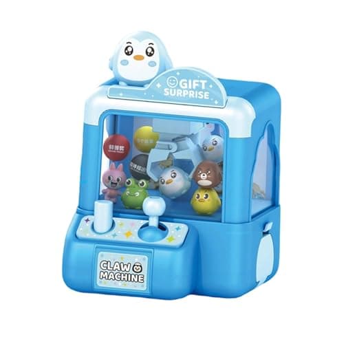UJEAVETTE Grabber Machine for Kids Lovely for Ages 3-6 Boys Girls Mini Vending Machine Penguin 4