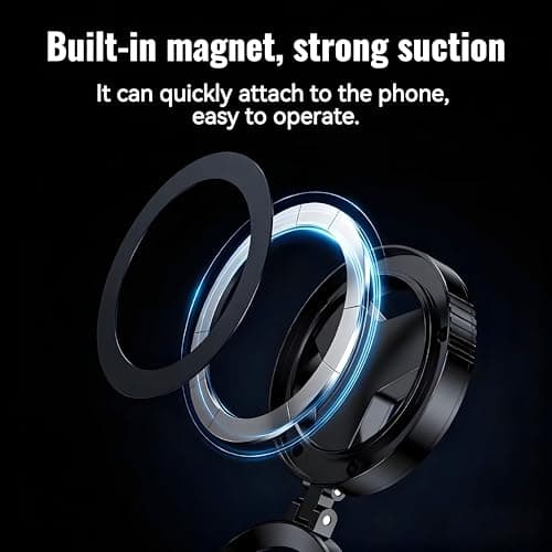 Magnetic CPL Filter for iPhone & Smartphones, 52mm Circular Polarizing Lens, Anti-Glare Camera Filter, Reduces Reflections, Enhances Colors, Rotatable Polarizer, Compatible with iPhone 12-17 & Android 2