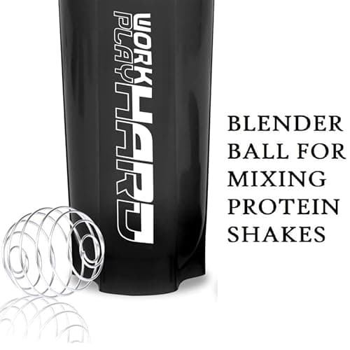 Zyro Gym Shaker for Protein Shake Leakproof Shaker Bottles for Protein, Preworkout and Bcaa Shake, Protein Shaker Bottle for Men and Women BPA-Free Material Plastic,Black - 700 Ml 3