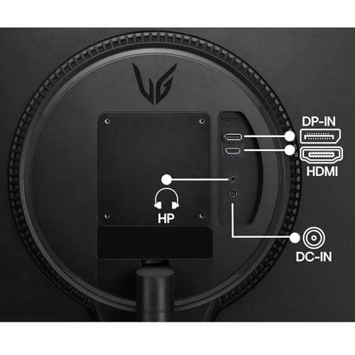 LG 24GS60F 60.5 cm(24 Inch) UltraGear FHD(1920x1080) IPS Gaming Monitor, 1ms, 180Hz, HDR10, sRGB 99%(Typ.), NVIDIA G-SYNC Compatible, AMD FreeSync, Anti-Glare, HDMI, DP, HP Out, Tilt Adjustable, Black 3