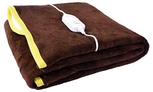 Warmland Polycotton 150 TC Electric Bed Warmer (Single_Brown)