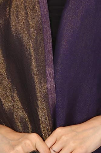 Pashtush Womens Twilight Scarf, Reversible Scarf, Luxury Wool Blend, Ultra soft and Silky, Size 70 x 200 cm, (Twilight Purple) 5