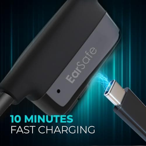 ng Earsafe Comm Open Ear Air Conduction Headphone, Noise Cancelling Boom Mic Earphone, Computer/PC/Laptop Use, USB Type-C Fast Charge, 17H Playtime, Ideal for Home, Office, Zoom Meetings, Black 5