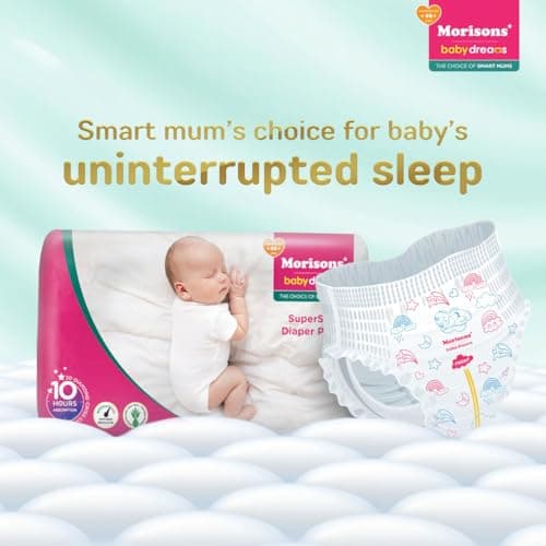 Morisons* babydreams THE CHOICE OF SMART MUMS Baby Super Soft Diaper Pants Medium - M (72 Pieces), 1 count 2