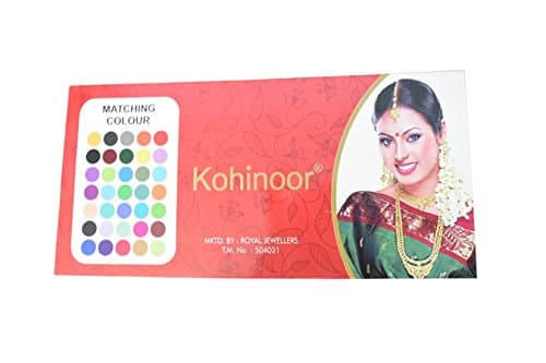 KOHINOOR Bindi for Women (Red, 7) 2
