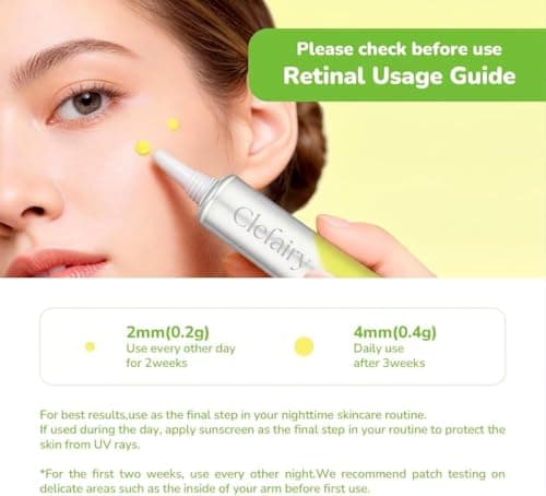 Clefairy Retinal Shot Tightening Booster, Retinol Cream, Retinol Night Cream for Women Anti Aging, Wrinkles & Fine Lines, Retinol Serum for Face Moisturiser, Firmer Skin, Boosts Skin Renewal, 15ml 2