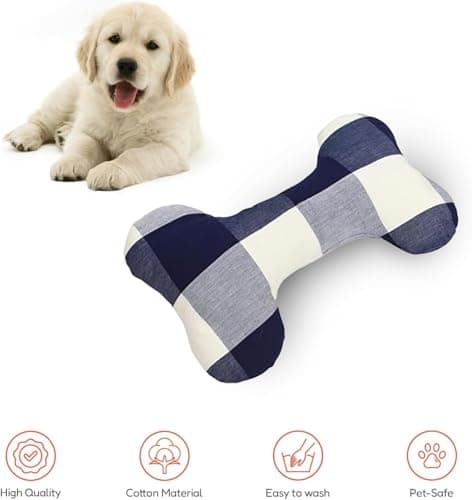 Oye Human Navy Blue Pure Cotton Pet Bed Pillow for Small to Large Dogs 4