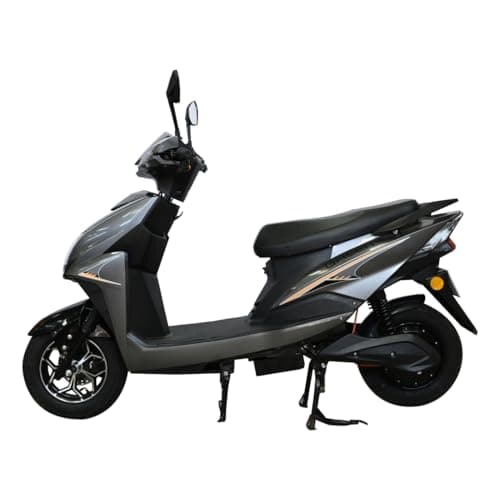 Green Invicta Low Speed Electric Scooter Non RTO 60KM Range with Portable Charger (Grey)
