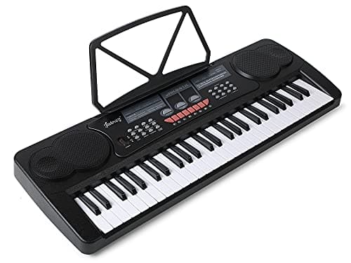 JUAREZ Octavé JRK541 54-Key Portable Electronic Keyboard with LED Digital Display | Adapter | Key Note Stickers | Microphone | Music Sheet Stand | 100 Rhythms | 100 Timbres | 8 Demos | 8 Percussions 6
