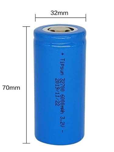 6000mahLiFepo4 Cell, HX 32700-3.2V Lithium ion Phosphate,2000+ Duty Cycle,Lithium ion Phosphate BIS Approved A Grade Cells I Pack of 4 Nos I for DIY Battery Pack Making of 12V,6Ah, Solar Projects 4