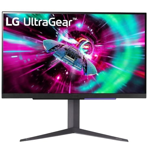 LG 27GR93U 68.5 cm (27 Inch) UltraGear UHD (3840x2160) IPS Gaming Monitor, 1ms, 144Hz, HDR10, DCI-P3 95% (Typ.), NVIDIA G-SYNC, AMD FreeSync Premium, HDMI X 2, DP, HP Out, Tilt/Height/Pivot, Black