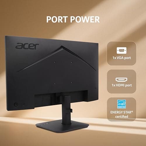 Acer KA270 P6 27 Inch IPS Full HD Backlit LED Monitor I 144Hz Refresh Rate, 1MS VRB, AMD FreeSync I 99% sRGB I 1 x VGA 1 x HDMI with Inbox HDMI Cable I Zero Frame Design I Eye Care I Stereo Speakers 5