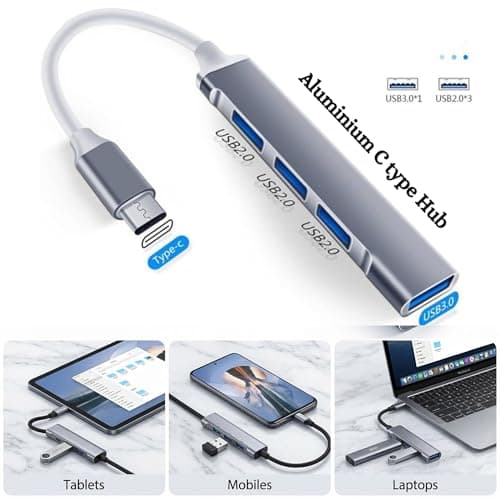 Keyboard Mouse Combo with OTG USB Hub for Mobile, Laptop & Tablet | Wired Full Size Keyboard with Optical Mouse | Plug & Play USB Keyboard Mouse Set for Android Mobile Gaming & Office Use 4