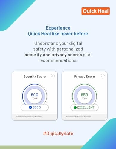 Quick Heal | Total Security | Latest Version | 2 Users | 3 Years (Physical Box) 4