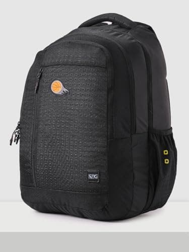 Wiki Stylish Unisex Backpack 6 Durable & Lightweight backpack for Men & Women | Backpack for Office, Gym, Travel (46.5 Litre, Black) 2