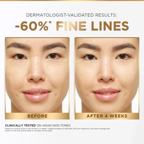 L'Oréal Paris Revitalift 1.5% Hyaluronic Acid Serum, Volume: 30ml, Intensely hydrates, smooths, and replumps skin, Fragrance free, paraben free, alcohol free formulation 5