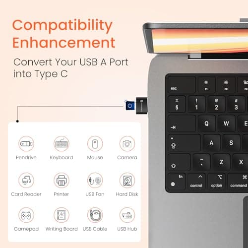 Portronics Bridge X USB 3.0 Type C Female to USB Male OTG Adapter, 5Gbps High Speed Data Transfer, Fast Charging, Compatible with Laptops, Tablets, Smartphone, Chargers and More Devices(Black) 2