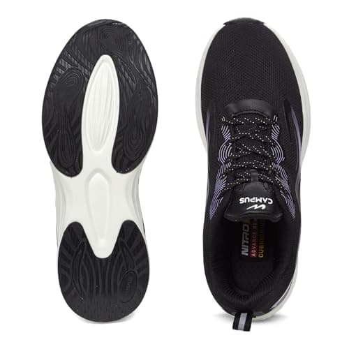 Campus Women's Siren Running Shoes BLK/Purple - 5UK/India 5