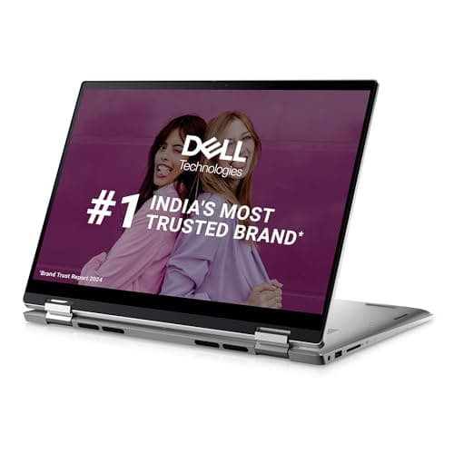Dell Inspiron 7430 2in1 Touch 13th Gen Laptop, Intel Core i3-1315U Processor, 8GB, 256Gb SSD, 14.0" (35.56cm) FHD+ Display, Windows 11 + MSO'21, Backlit KB + Finger Print, Silver,Thin & Light- 1.58kg