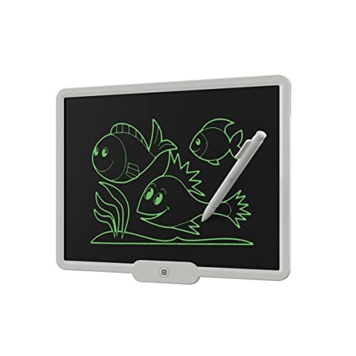 Portronics Ruffpad 10X Re-Writable LCD Writing Pad with 10 inch(25.4cm) Writing Area, India's First Notepad to Save and Share Your Child's First creatives via Ruffpad app on Your Smartphone