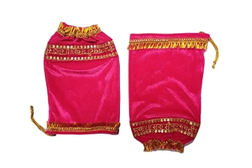 RN COLLECTION Punjabi Dulhan Chuda Cover/Chooda Cover/Punjabi Chuda Cover/Chura Cover (Churacover Pink Valvet) 2