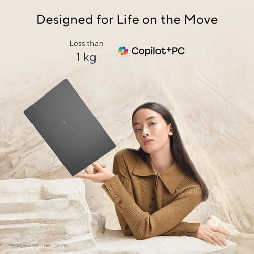 ASUS Zenbook A14 (2026),Snapdragon X2 Elite,NPU Upto 80TOPS,Qualcomm Adreno iGPU,16GB RAM,512GB SSD,FHD+ OLED, 14"(35.5 cm),Win 11,M365 Basic(1Y),Office 24,Iceland Gray,0.99 Kg,UX3407NA-QD226WS,AI PC 4