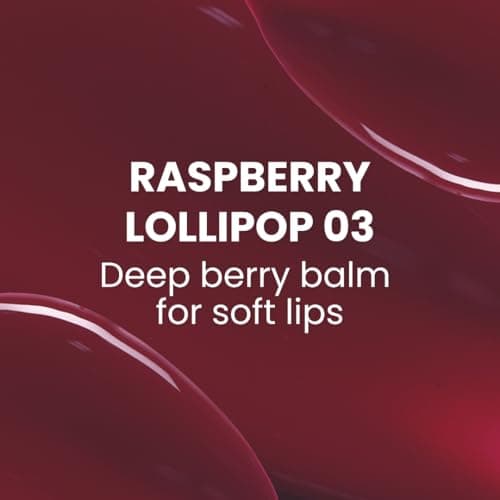 Typsy Beauty Pout Polish Peptide Lip Treatment Balm-Raspberry Lollipop Glossy Finish |Plump lips with hydration|Lip Balm for Dry and Chapped lips|Lip Balm for men & women|Maroon |8g 2