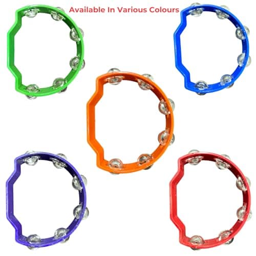 Bhargavas Red Fiber D Shape Khanjari – Premium Tambourine Duff Taal for Bhajan, Kirtan, Folk Music & Stage Performance 5