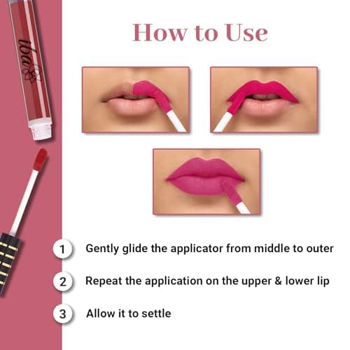 Iba Maxx Matte Liquid Lipstick- Blissful Mocha | Infused with Vitamin E & Almond Oil | Transfer Proof & Long Lasting | Waterproof & Smudge Proof | Velvet Matte Finish & Highly Pigmented | Lightweight  4