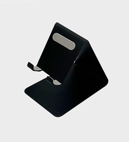 OFFISTORE Metal Mobile Phone Stand for Desk | Anti-Slip Smartphone Holder | Aluminum Alloy Mobile Stand for Video Calls, Online Classes, Gaming, Office Desk, Home & Tabletop Use