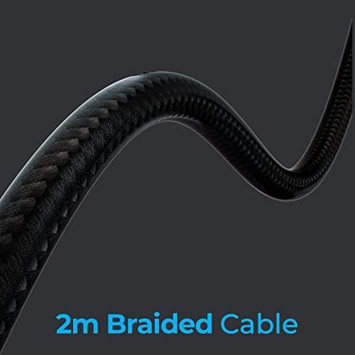 Zebronics Jet Premium Wired Gaming On Ear Headphone with LED Light for earcups, 40mm Neodymium Drivers, 2 Meter Braided Cable, Flexible mic, Suspension Headband, 3.5mm + USB Connector (Black + Blue) 4