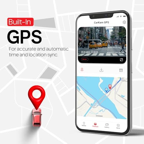 CP PLUS Dash Cam for Car CP-F28B | Dual Channel Dashcam | Full HD 2MP Front & Rear | Built-in GPS | 1.9" Display | WDR Night Vision | Wide View Angle | WiFi (AP Mode) | G-Sensor | Supports 1TB SD Card 5
