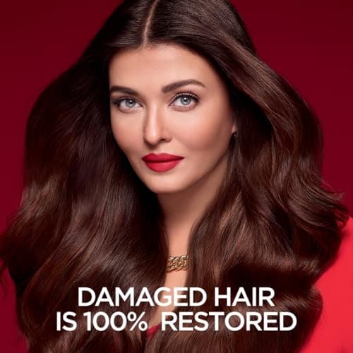 L'Oreal Paris Repairing Shampoo + Restoring Conditioner + Smoothening and Repairing Serum For Damaged and Weak Hair, With Pro-Keratin, Ceramide+UV Filter, Total Repair 5, Bundle pack 2