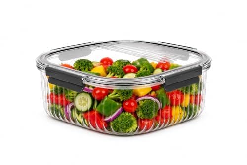 Vastora 1500ml BPA Free Airtight Food Storage Container | Microwave Safe | Leakproof Kitchen Storage Box | Transparent Container with Lid | Pack of 1