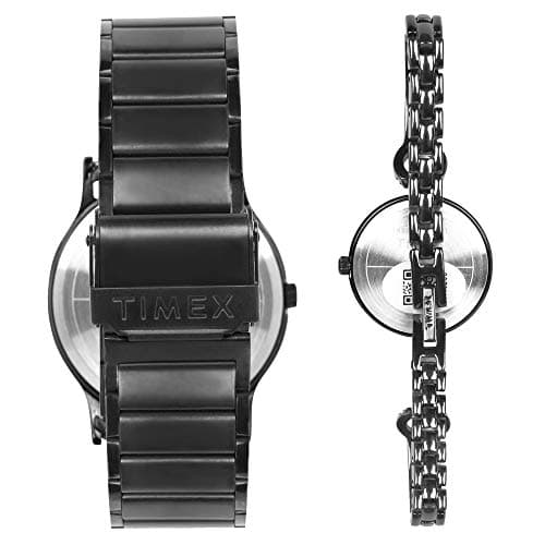 TIMEX Classics Analog Watch for Unisex with Black Round Dial & Black Stainless Steel Bracelet Band Water Resistant Unisex Wrist Watches - TW00PR264 4