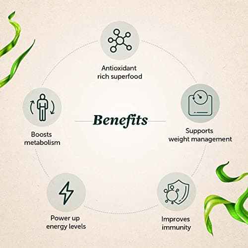 Neuherbs Spirulina 1000mg Per Serving - 120 Tablets | Boost Energy, Immunity & Metabolism | Supports Weight Management | 100% Pure & Natural 2