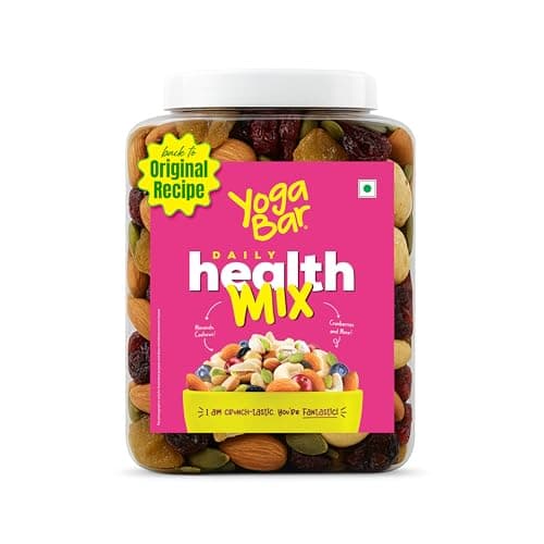 Yogabar Trail Mix - Daily Health Mix 850g - Mixed Nuts with Dry Fruits & Seeds - Mixed Dry Fruits with Almonds Cashews Raisins Cranberries Nlue BerriesPumpkin Seeds - Healthy Snacks