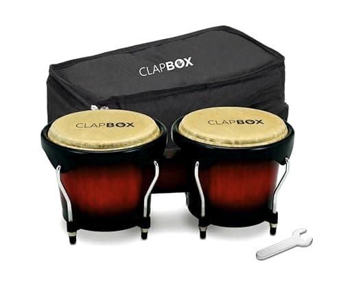 Clapbox Bongo ZHB-108S (6''+7'') with Padded Bag and Tuning Key, Vintage Sunburst