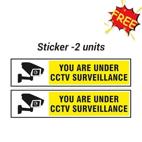 Prama PT-NC143D3-N(D2) 4MP Fixed Turret Network Camera | Ultra HD 2560×1440 | IR Night Vision 30m | Inbuilt Audio | PoE Support | IP67 Weatherproof CCTV Camera | Included PVC Stickers 3