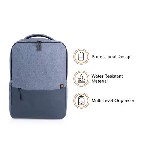 Mi Business Casual 21L Water Resistant Laptop Backpack (Blue) 2