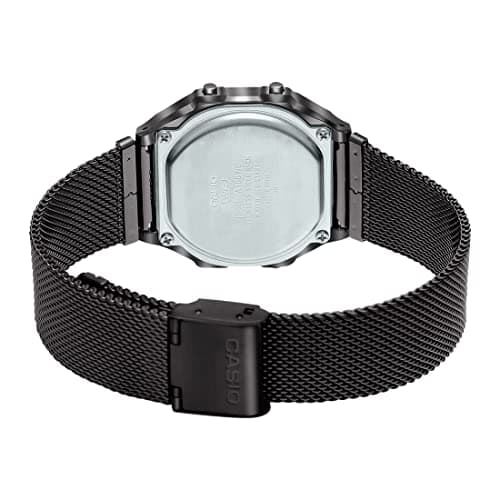 Casio Unisex Vintage A168WEMB-1BDF Black Digital Dial Silver Stainless Steel Band D259 4