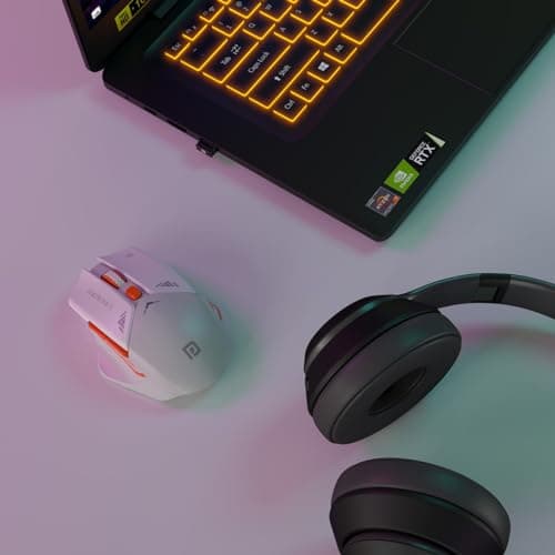 Portronics Vader Pro Wireless Gaming Mouse with 2.4 GHz Receiver, 6 Buttons, Thumb Support, High-Precision Tracking, Ergonomic Comfort, Adjustable Optical DPI for Laptop, PC, Mac(Stone Grey) 5