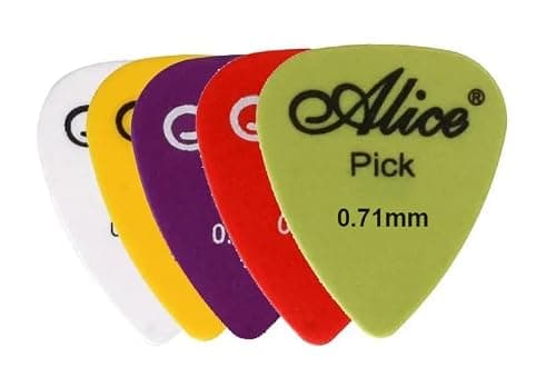 Right Gear Alice 5 pcs Guitar Plectrums/Pick Of 0.71mm Thickness. 4