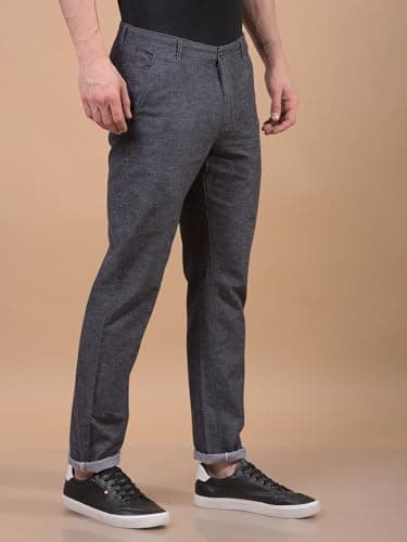 Crimsoune Club Men's Black Linen Trousers (34) 3