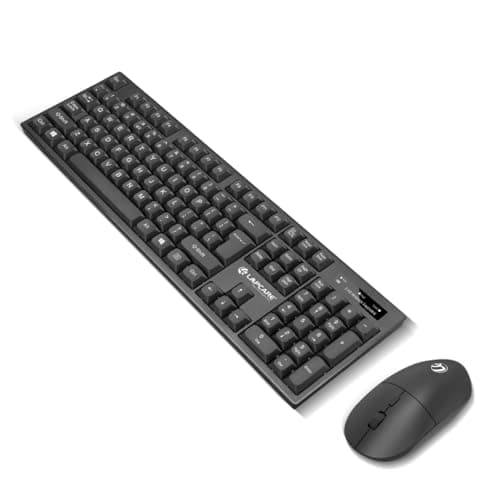 Lapcare WL-102 2.4GHz Wireless Keyboard and Mouse Combo | USB Nano Receiver | Rupee Key | Silent Typing | Power Saving Mode | Battery Included | Windows 7/8/10/11 Compatible