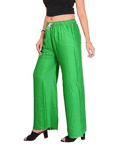 Lovely India Fashion Palazzo Sarina for Womans and Girls Green XL 2