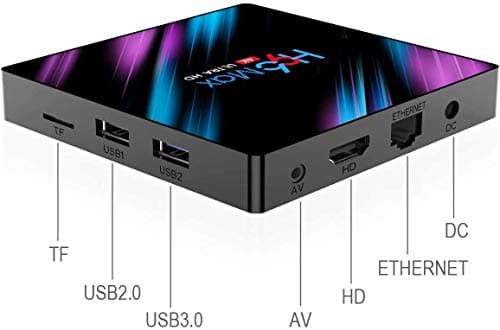 RuhZa 4K Mini PC Box with H.265 Decoding,RK3318 Quad Core 64 Bit Processor,Android 10, 4GB Ram 32 GB ROM, Voice Assistant, Support 2.4G/5.0G Dual WiFi 3