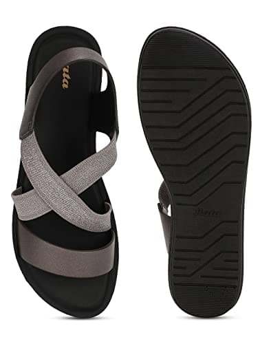 Bata QUINCE Women's Slip-on Sandal - GREY 8UK (5612103) 4