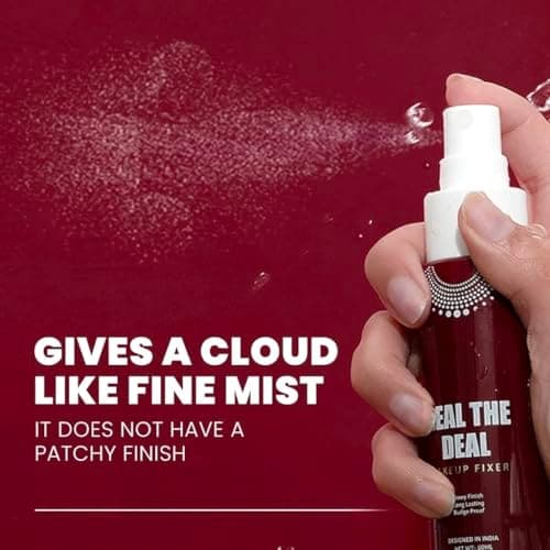 Makeup fixer Seal the Deal Makeup Fixer Spray, Dewy Finish, Long Lasting, Budge Proof, Lightweight, 60ml 4
